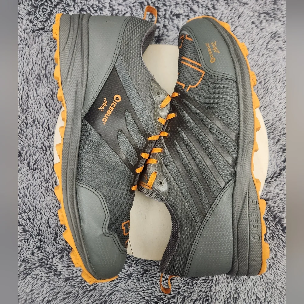 Icebug Anima3 RB9X Grey Orange Running Shoe Men's Size 12 - Picture 6 of 9